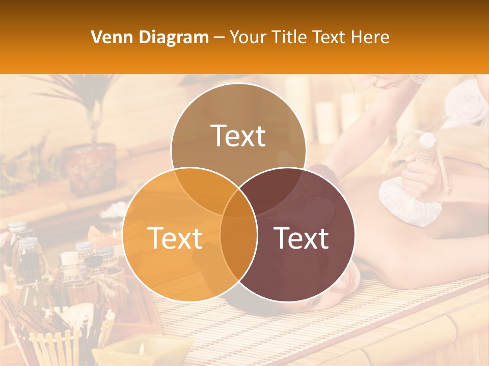 A Woman Getting A Back Massage At A Spa PowerPoint Template