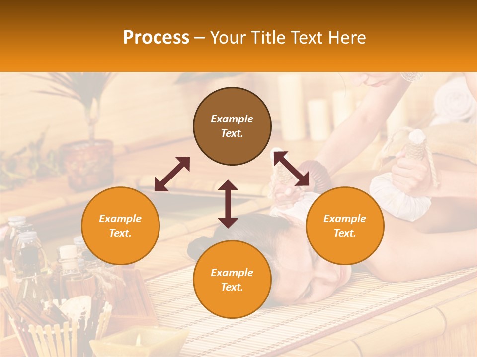 A Woman Getting A Back Massage At A Spa PowerPoint Template