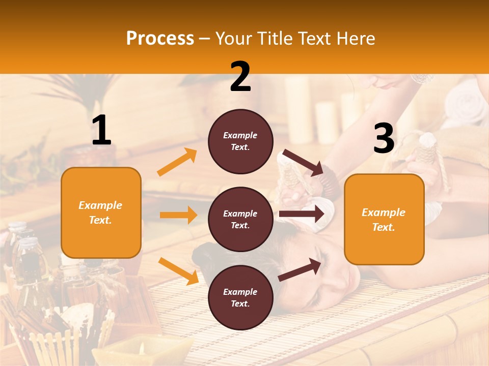 A Woman Getting A Back Massage At A Spa PowerPoint Template