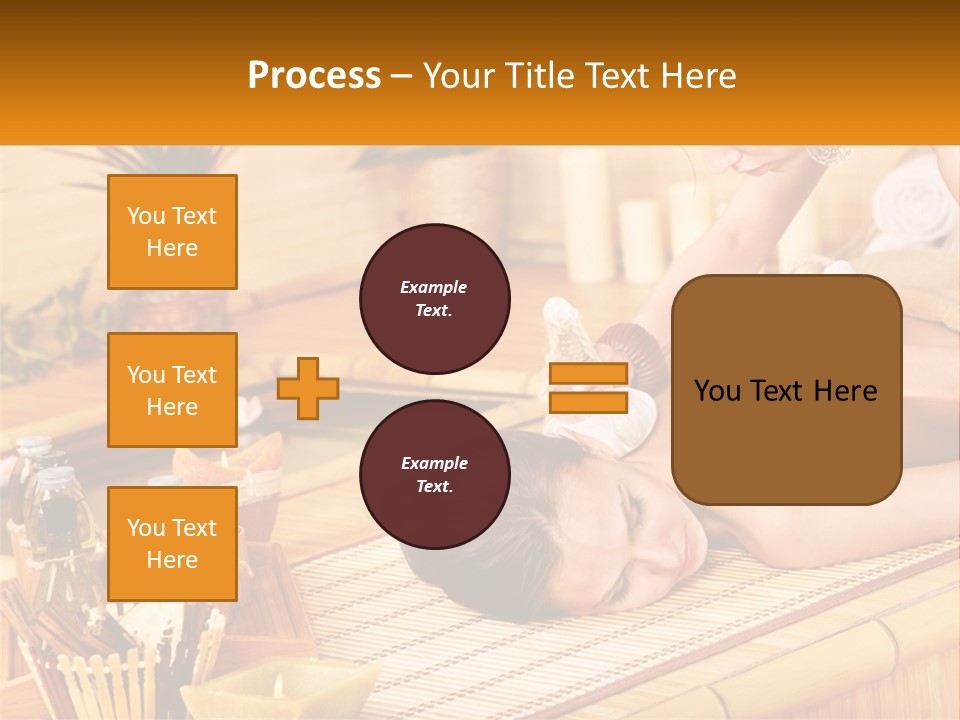 A Woman Getting A Back Massage At A Spa PowerPoint Template