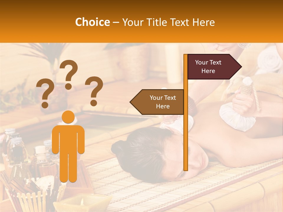 A Woman Getting A Back Massage At A Spa PowerPoint Template