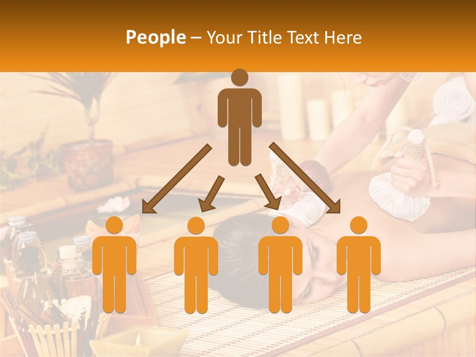 A Woman Getting A Back Massage At A Spa PowerPoint Template