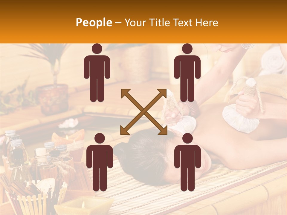 A Woman Getting A Back Massage At A Spa PowerPoint Template