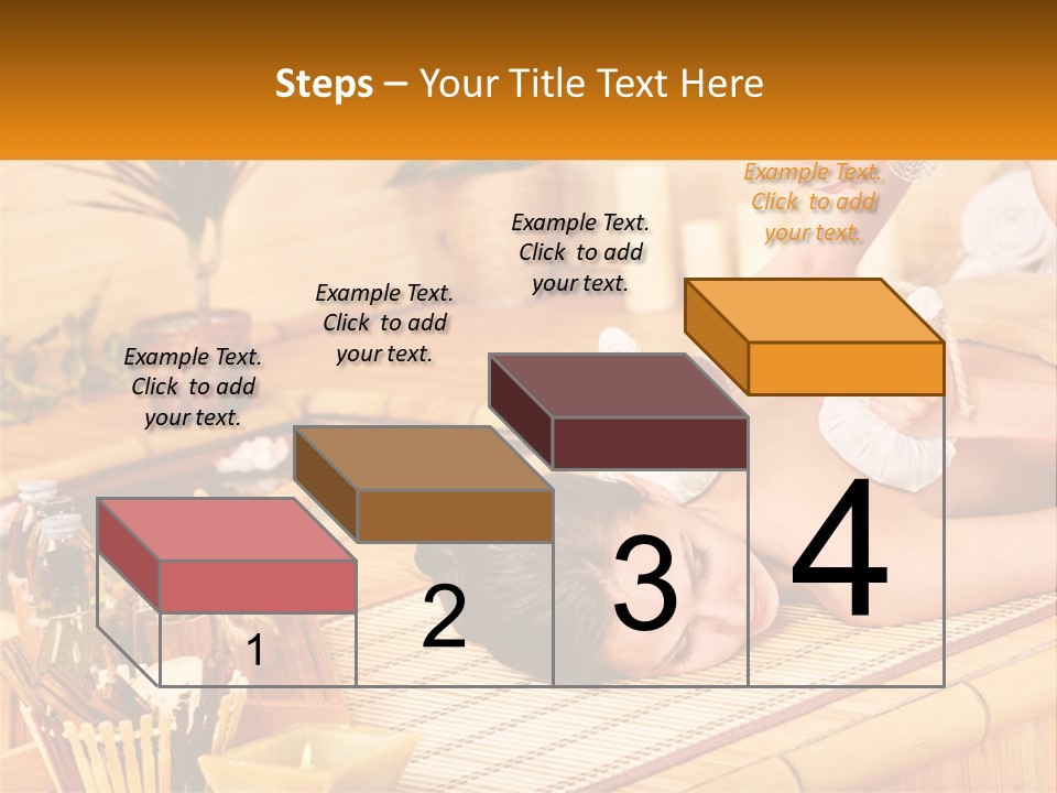 A Woman Getting A Back Massage At A Spa PowerPoint Template