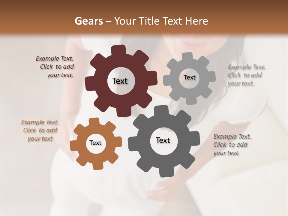 A Woman Standing On A Scale In A Room PowerPoint Template