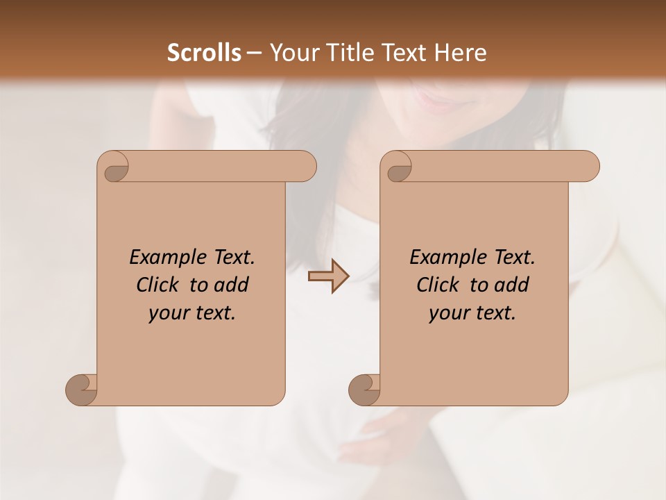 A Woman Standing On A Scale In A Room PowerPoint Template