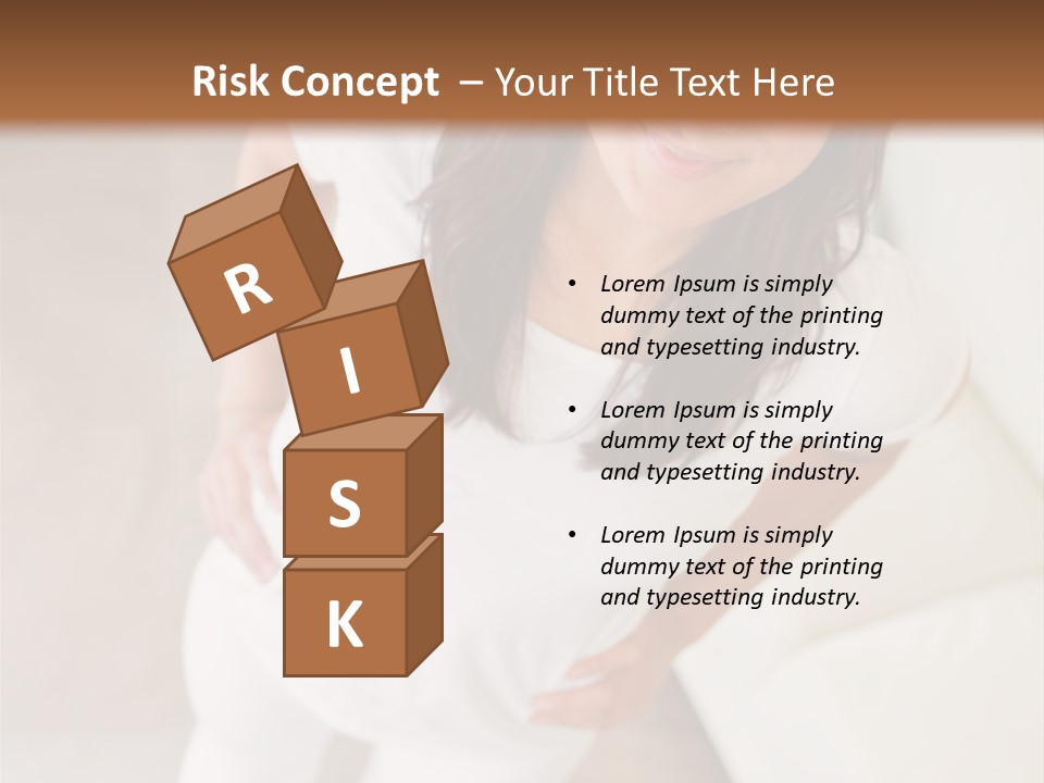 A Woman Standing On A Scale In A Room PowerPoint Template