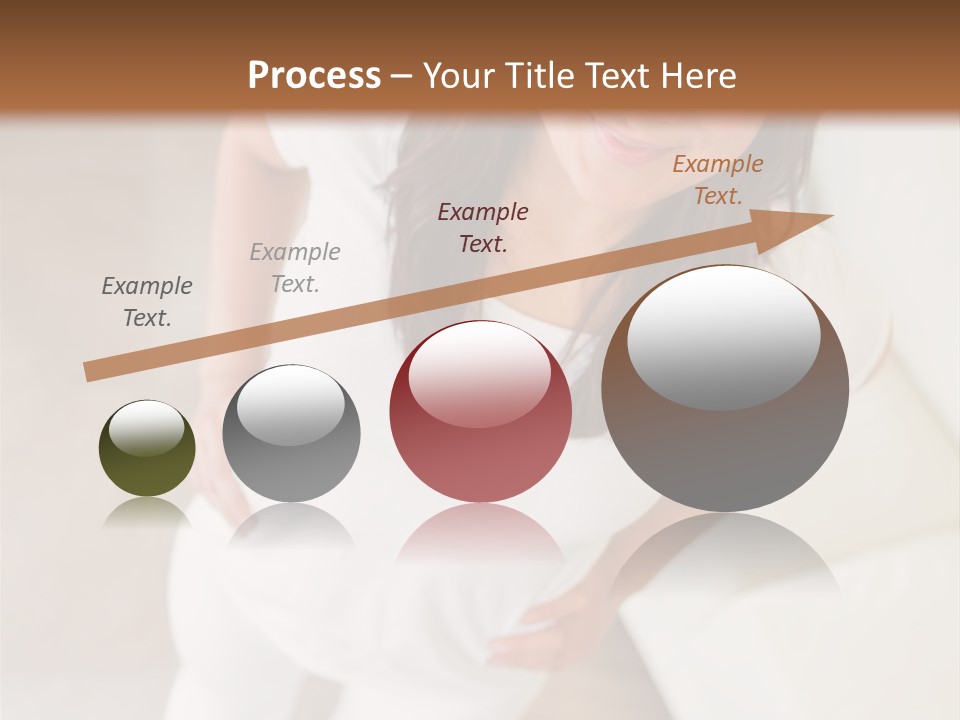 A Woman Standing On A Scale In A Room PowerPoint Template