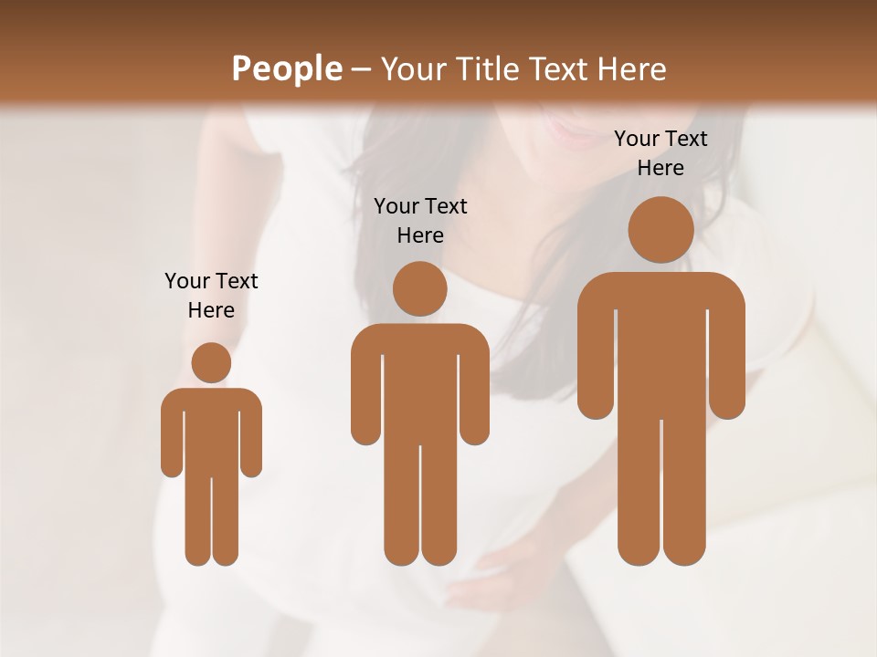 A Woman Standing On A Scale In A Room PowerPoint Template