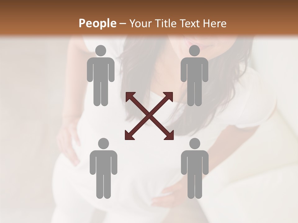 A Woman Standing On A Scale In A Room PowerPoint Template