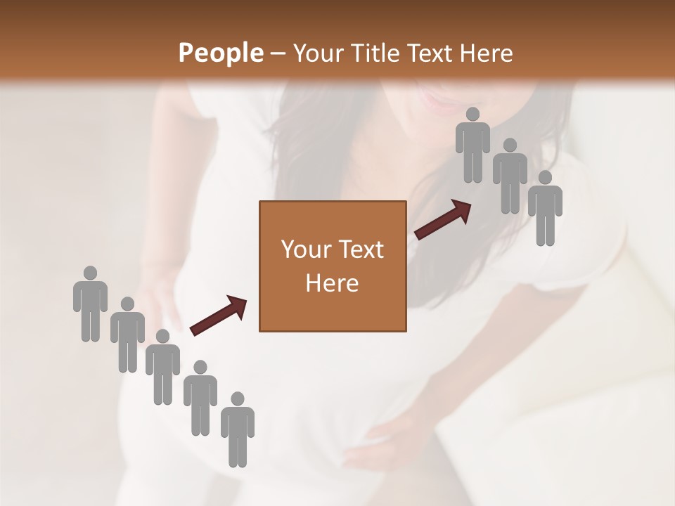 A Woman Standing On A Scale In A Room PowerPoint Template