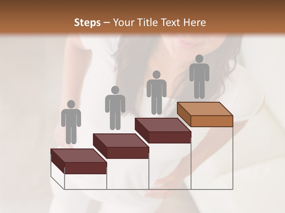 A Woman Standing On A Scale In A Room PowerPoint Template