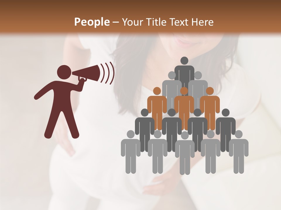 A Woman Standing On A Scale In A Room PowerPoint Template