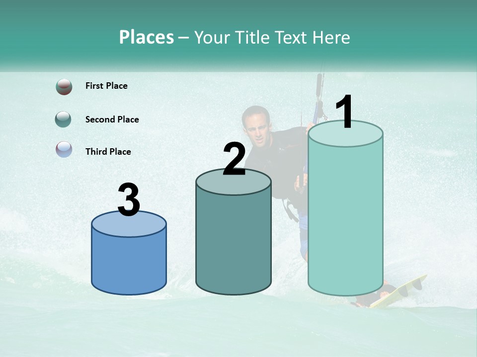 A Man Riding A Wave On Top Of A Surfboard PowerPoint Template