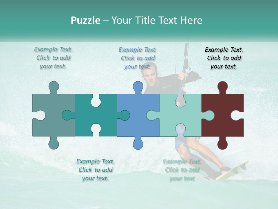 A Man Riding A Wave On Top Of A Surfboard PowerPoint Template