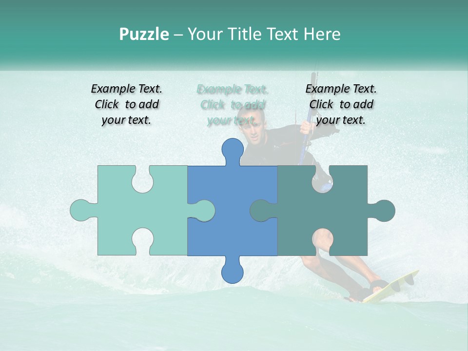 A Man Riding A Wave On Top Of A Surfboard PowerPoint Template