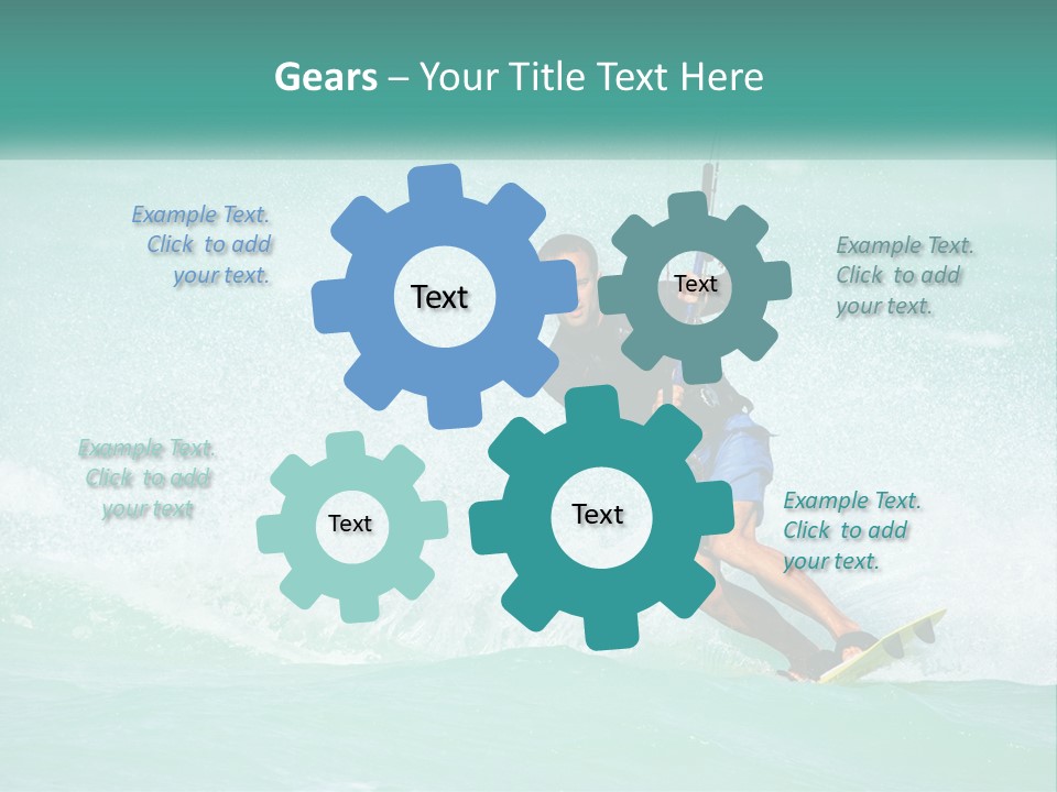 A Man Riding A Wave On Top Of A Surfboard PowerPoint Template