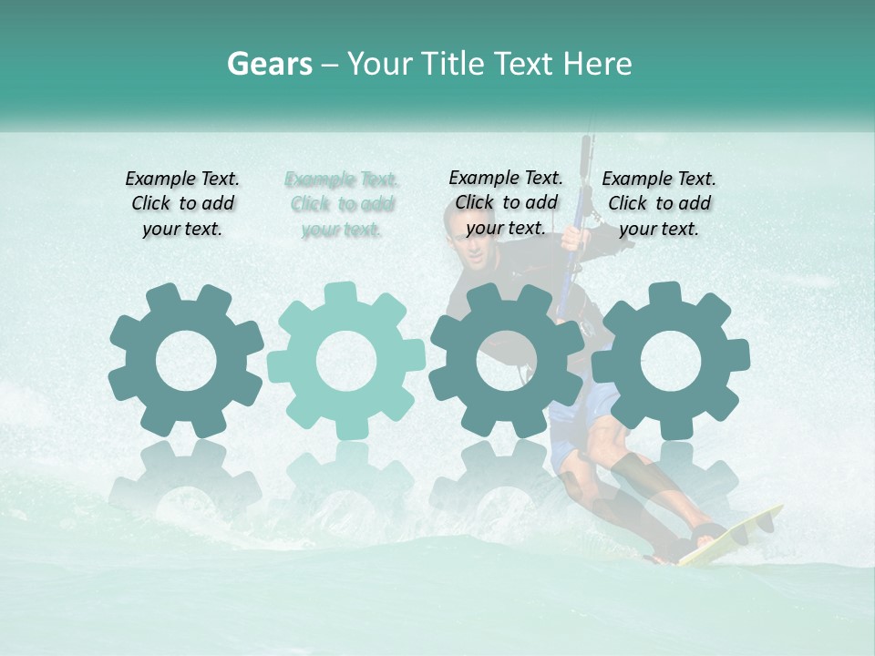 A Man Riding A Wave On Top Of A Surfboard PowerPoint Template