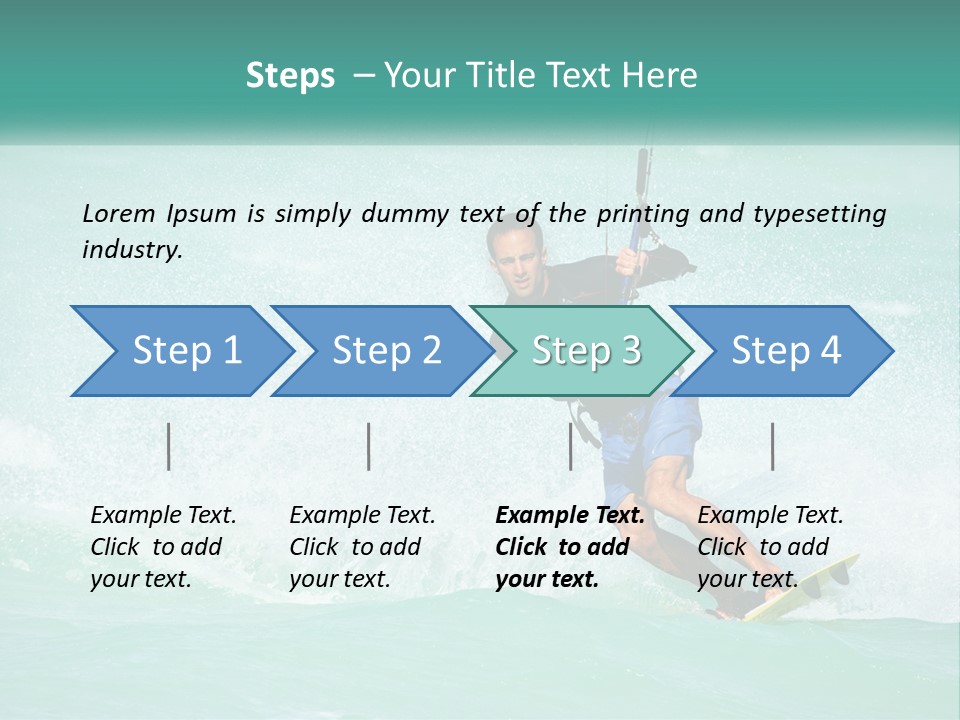 A Man Riding A Wave On Top Of A Surfboard PowerPoint Template