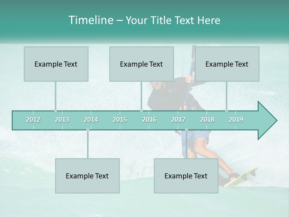 A Man Riding A Wave On Top Of A Surfboard PowerPoint Template
