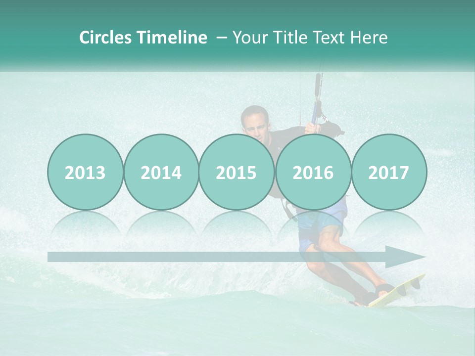 A Man Riding A Wave On Top Of A Surfboard PowerPoint Template
