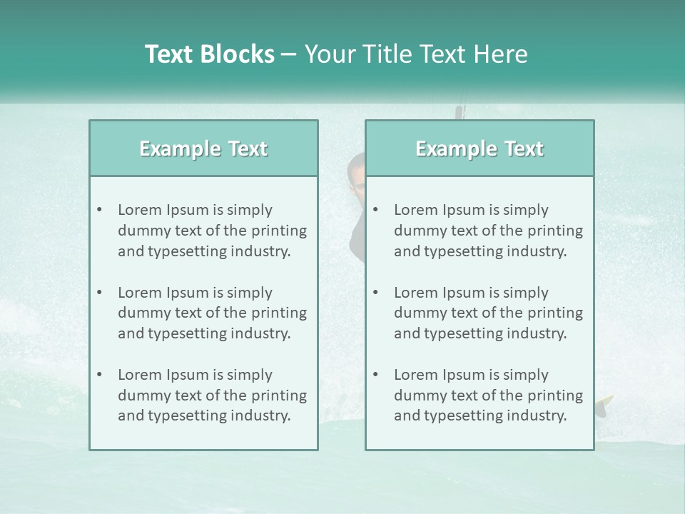 A Man Riding A Wave On Top Of A Surfboard PowerPoint Template