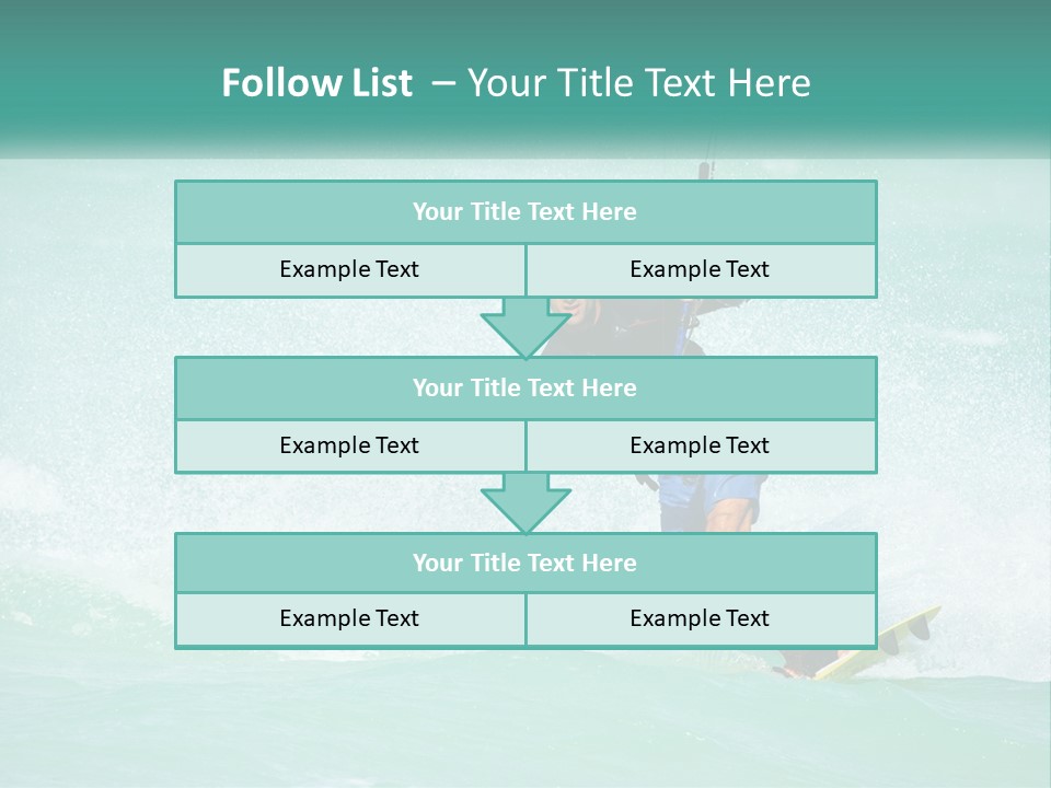 A Man Riding A Wave On Top Of A Surfboard PowerPoint Template