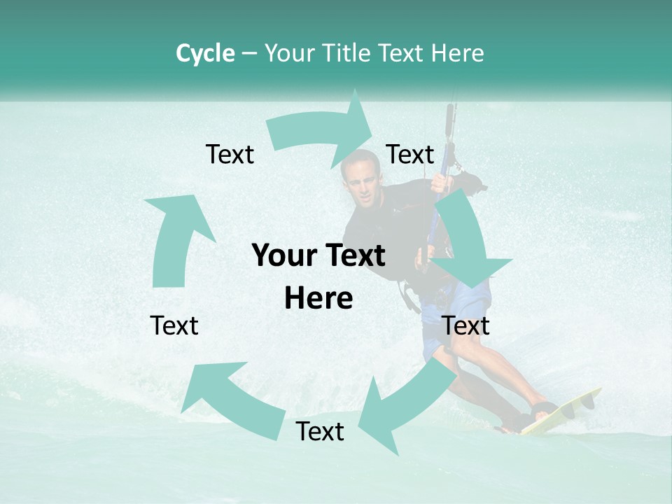A Man Riding A Wave On Top Of A Surfboard PowerPoint Template