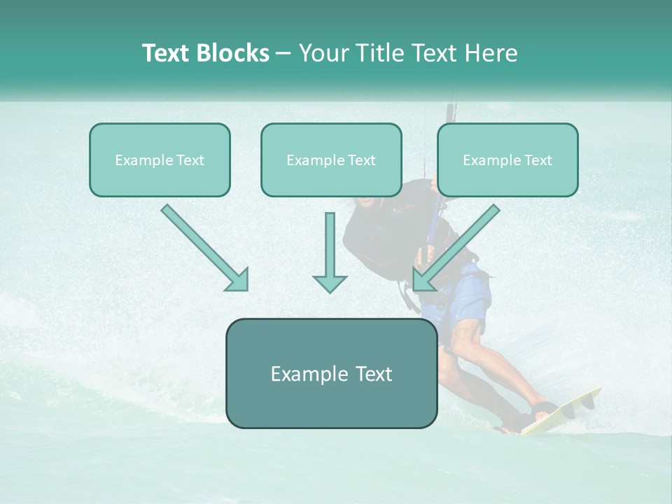 A Man Riding A Wave On Top Of A Surfboard PowerPoint Template