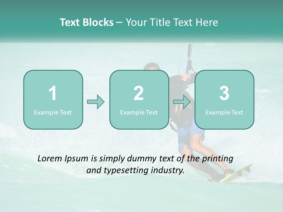 A Man Riding A Wave On Top Of A Surfboard PowerPoint Template