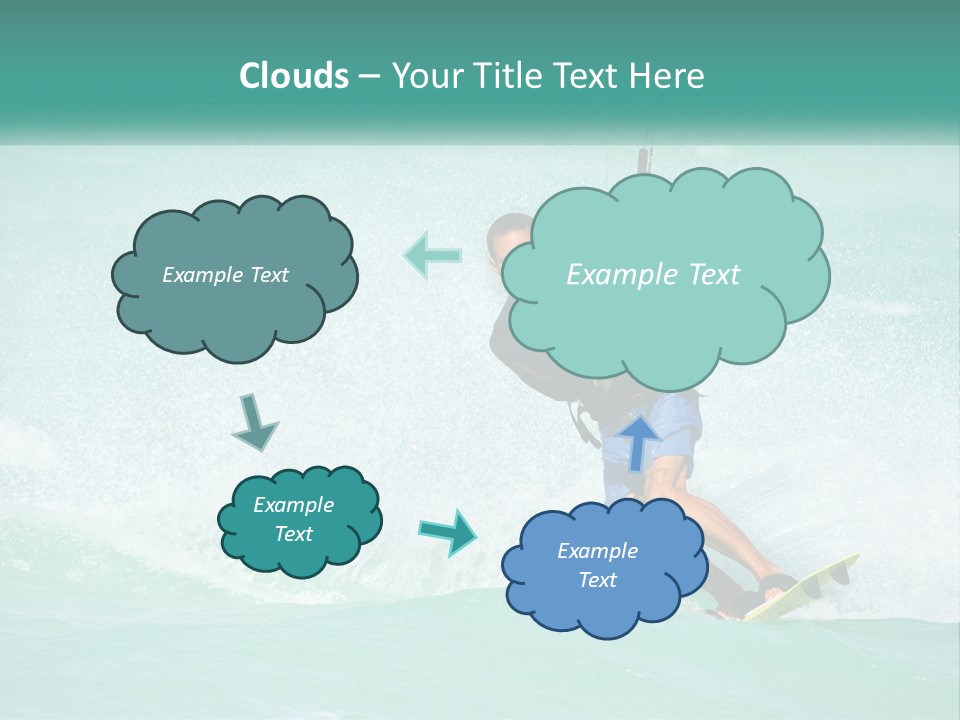 A Man Riding A Wave On Top Of A Surfboard PowerPoint Template