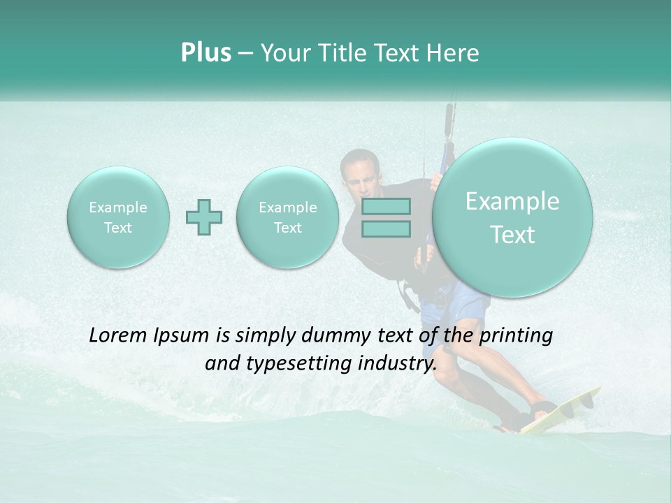 A Man Riding A Wave On Top Of A Surfboard PowerPoint Template
