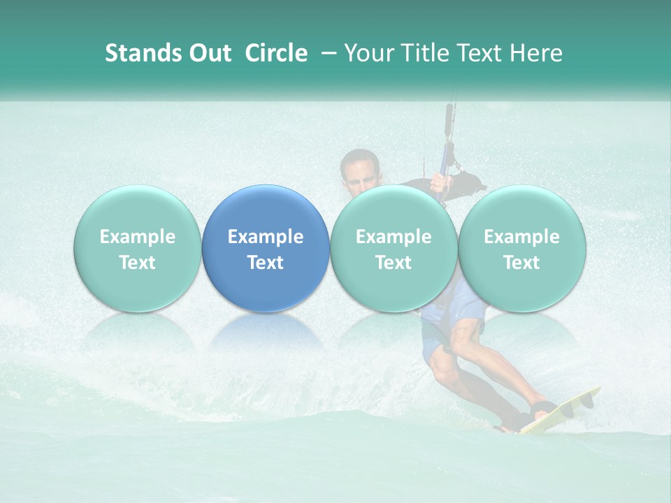 A Man Riding A Wave On Top Of A Surfboard PowerPoint Template