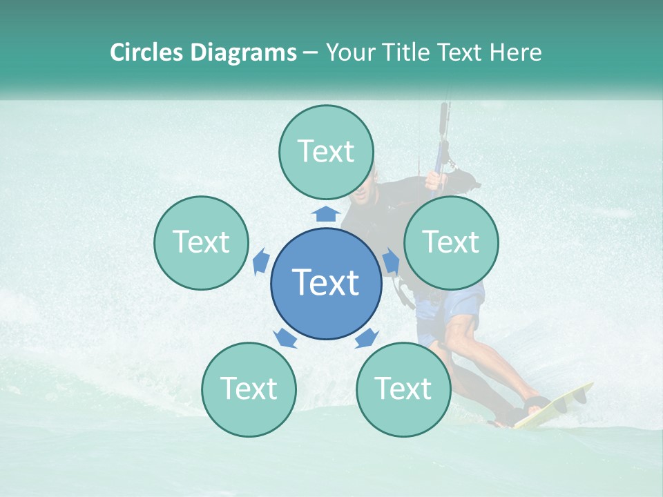 A Man Riding A Wave On Top Of A Surfboard PowerPoint Template