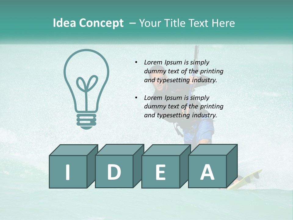 A Man Riding A Wave On Top Of A Surfboard PowerPoint Template