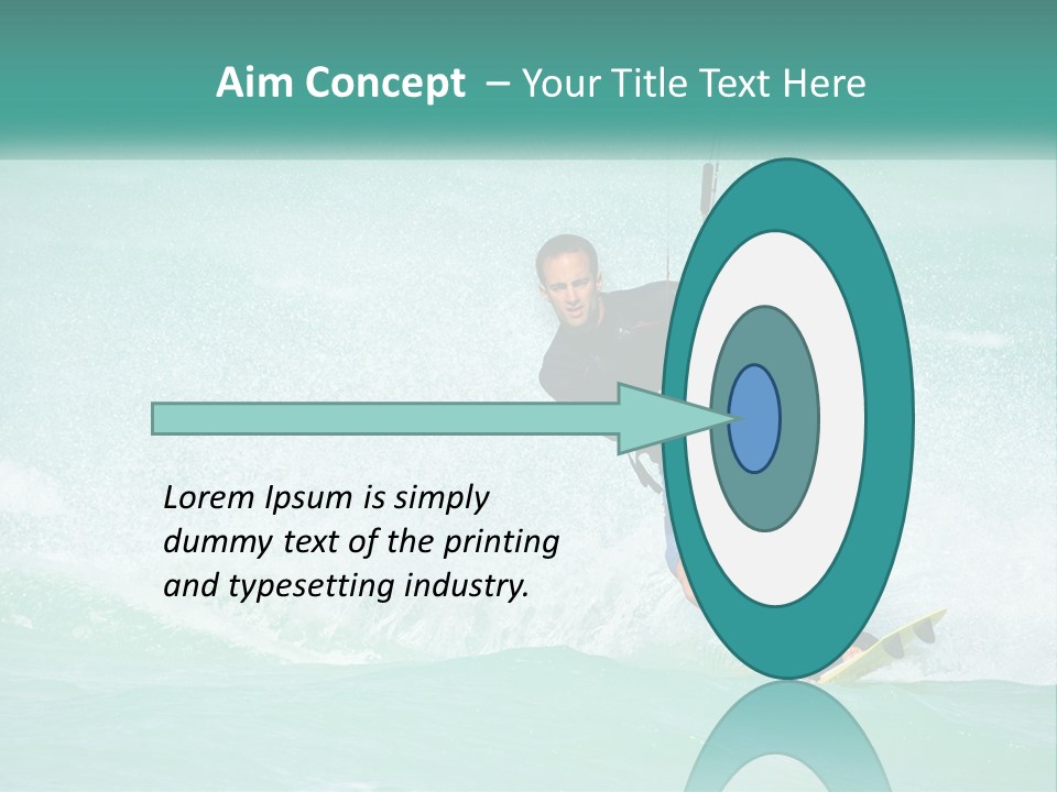 A Man Riding A Wave On Top Of A Surfboard PowerPoint Template