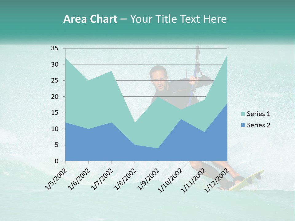 A Man Riding A Wave On Top Of A Surfboard PowerPoint Template