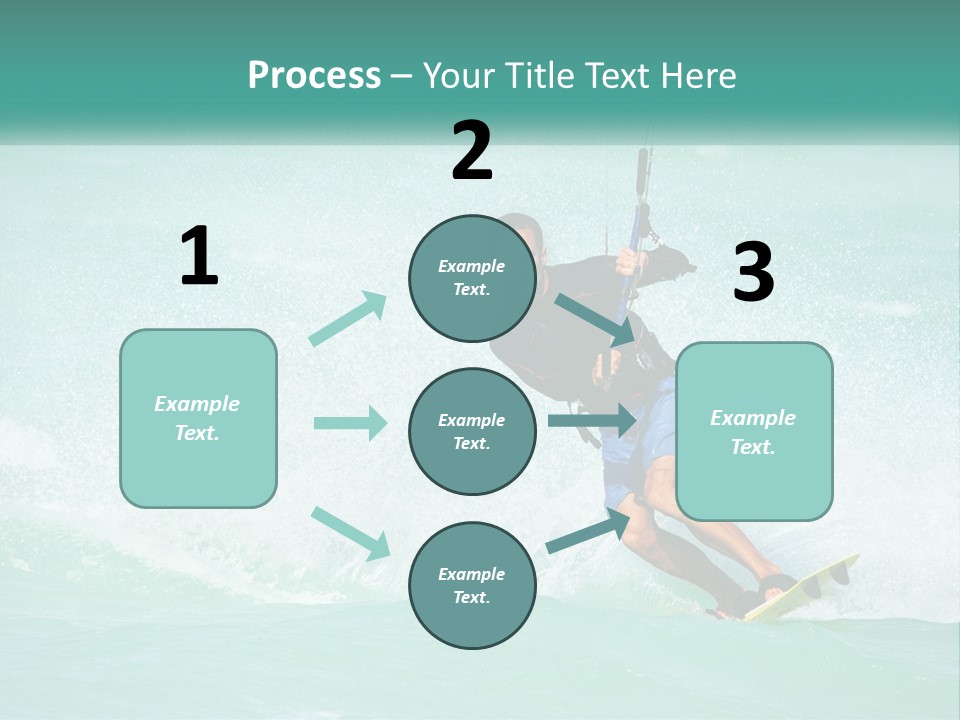 A Man Riding A Wave On Top Of A Surfboard PowerPoint Template