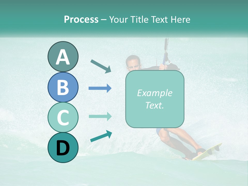 A Man Riding A Wave On Top Of A Surfboard PowerPoint Template