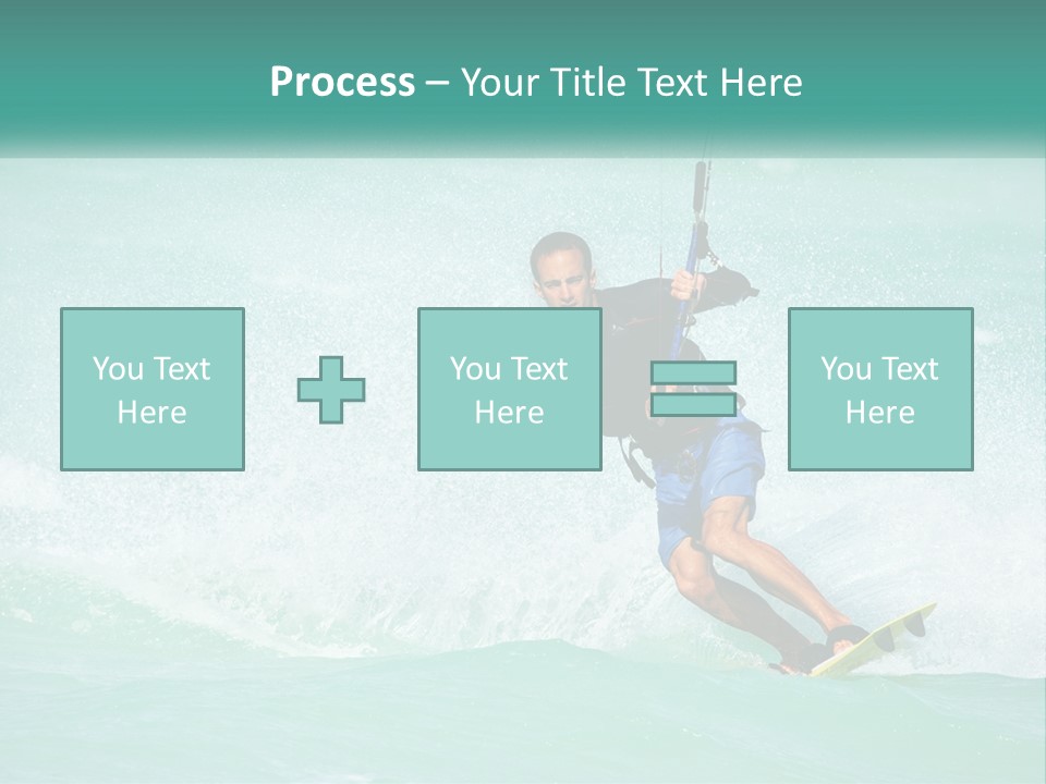 A Man Riding A Wave On Top Of A Surfboard PowerPoint Template