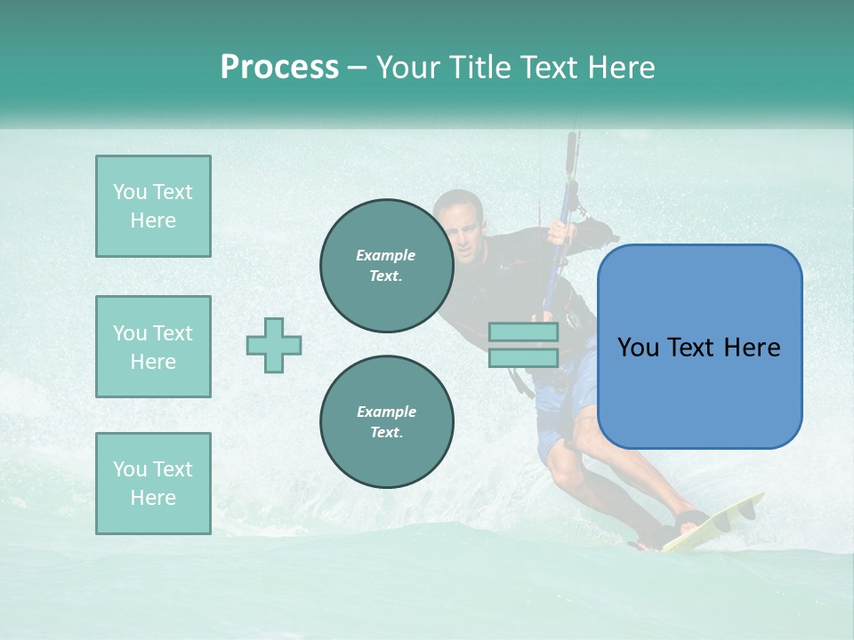 A Man Riding A Wave On Top Of A Surfboard PowerPoint Template
