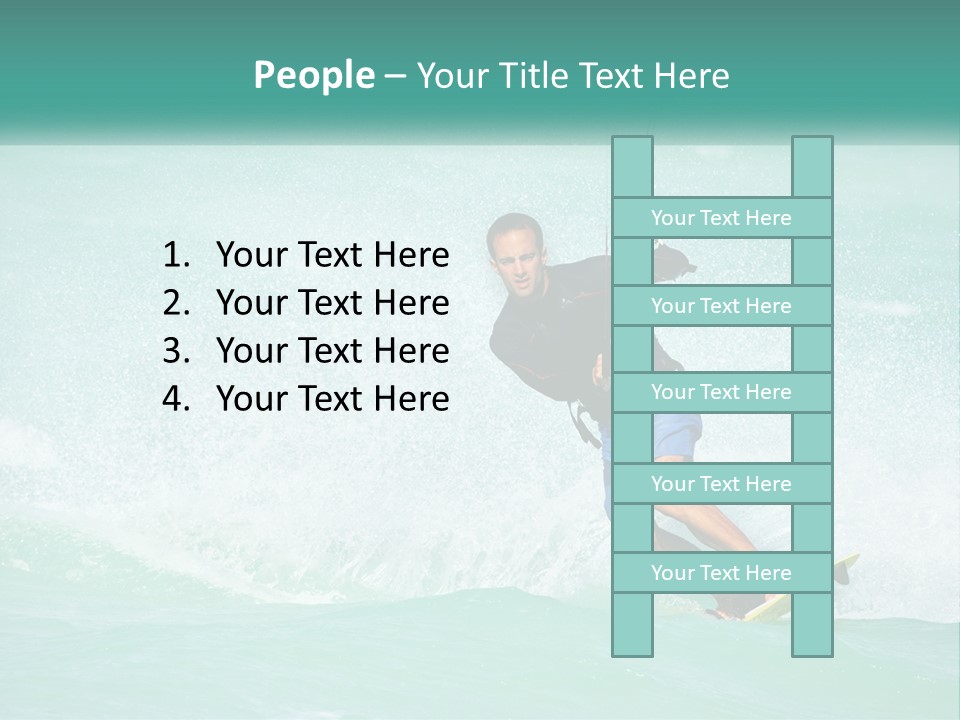 A Man Riding A Wave On Top Of A Surfboard PowerPoint Template
