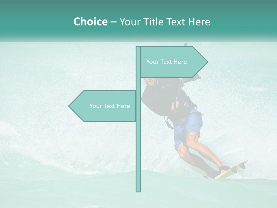 A Man Riding A Wave On Top Of A Surfboard PowerPoint Template