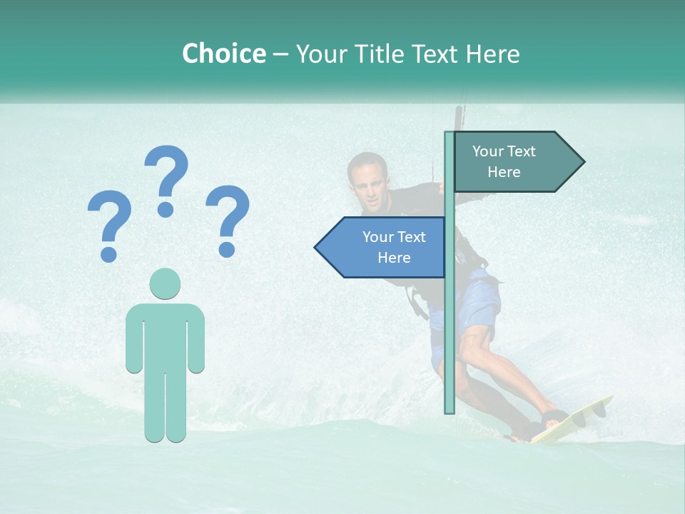 A Man Riding A Wave On Top Of A Surfboard PowerPoint Template