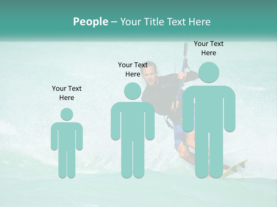 A Man Riding A Wave On Top Of A Surfboard PowerPoint Template