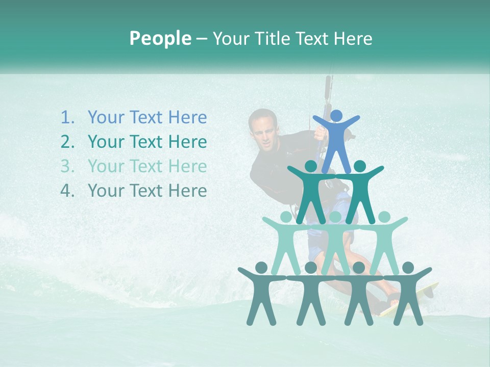 A Man Riding A Wave On Top Of A Surfboard PowerPoint Template