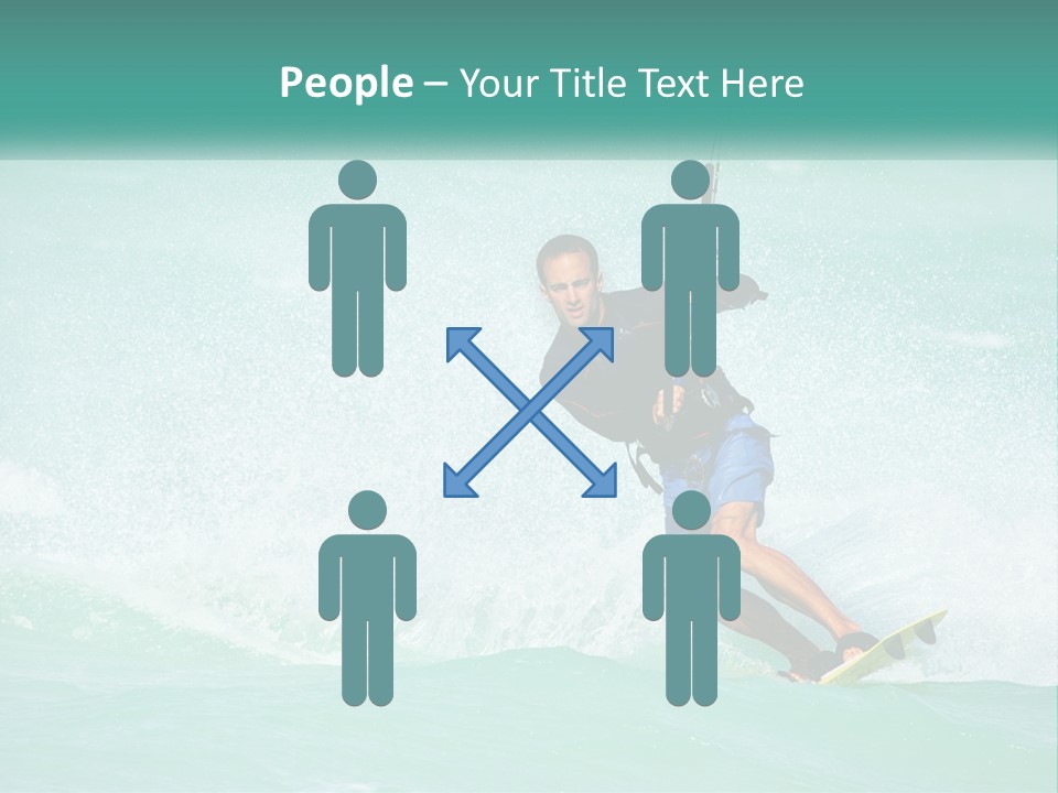 A Man Riding A Wave On Top Of A Surfboard PowerPoint Template