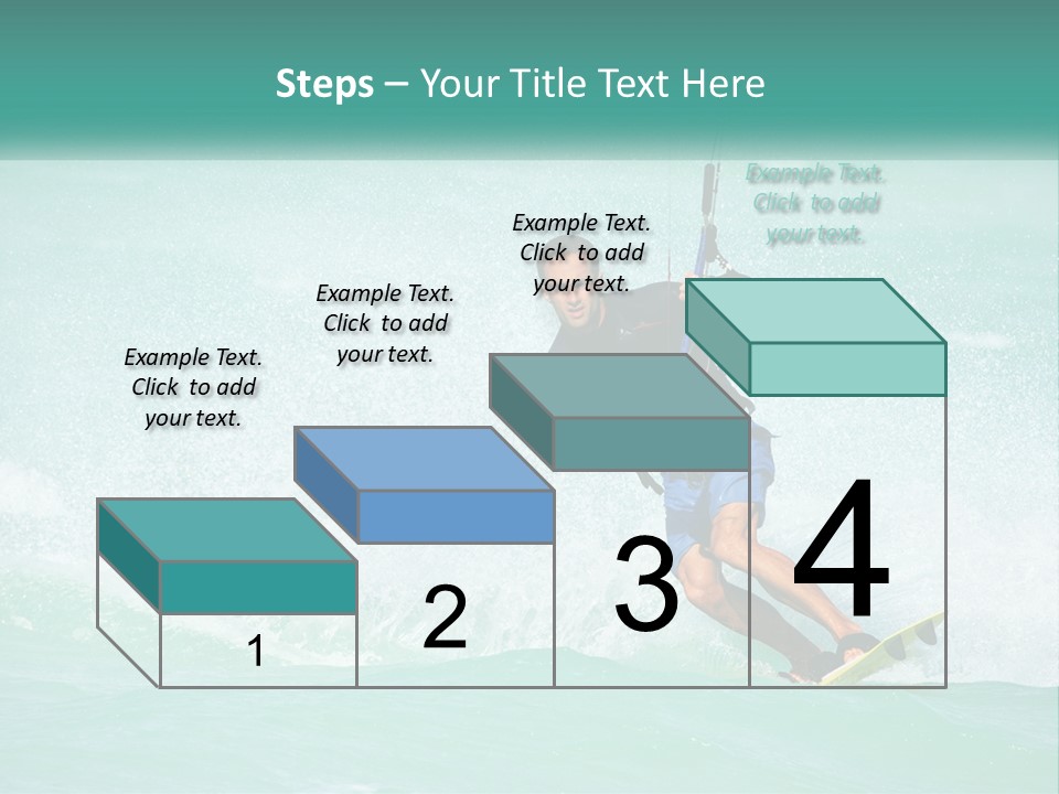 A Man Riding A Wave On Top Of A Surfboard PowerPoint Template
