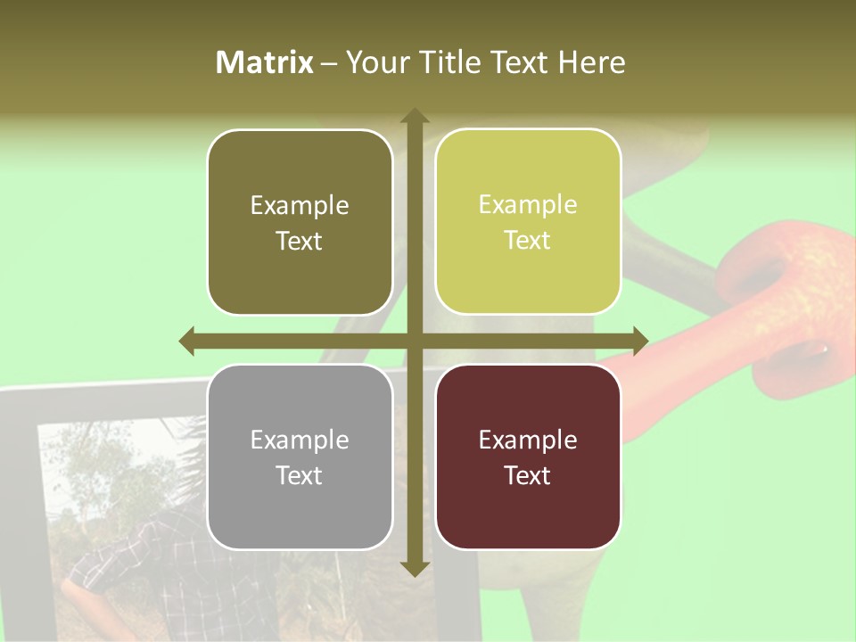 A Frog Holding A Laptop Computer With A Green Background PowerPoint Template