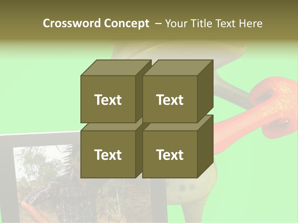 A Frog Holding A Laptop Computer With A Green Background PowerPoint Template